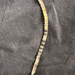 925 Sterling Silver vermeil XO bracelet size 7.25 with pave’ cz on the O .